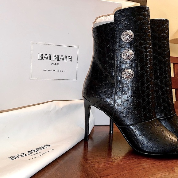 NIB Balmain Leather Oslo Boot, US 8 - Picture 5 of 7